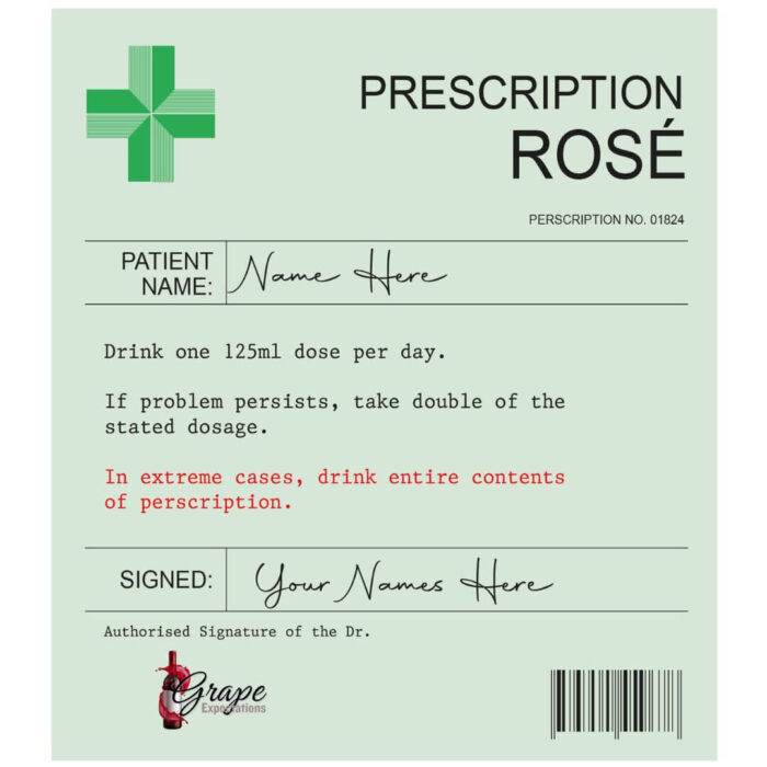 prescription rose wine